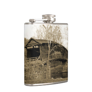 Covered Bridge Hip Flask