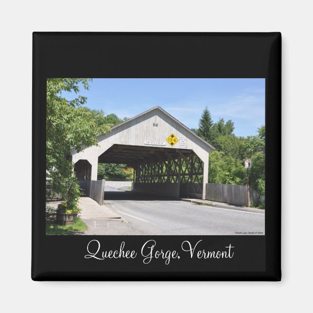 Covered bridge in Quechee Gorge,Vermont - Magnet (Front)