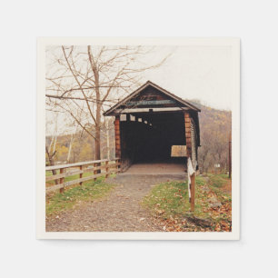 Covered Bridge Napkin