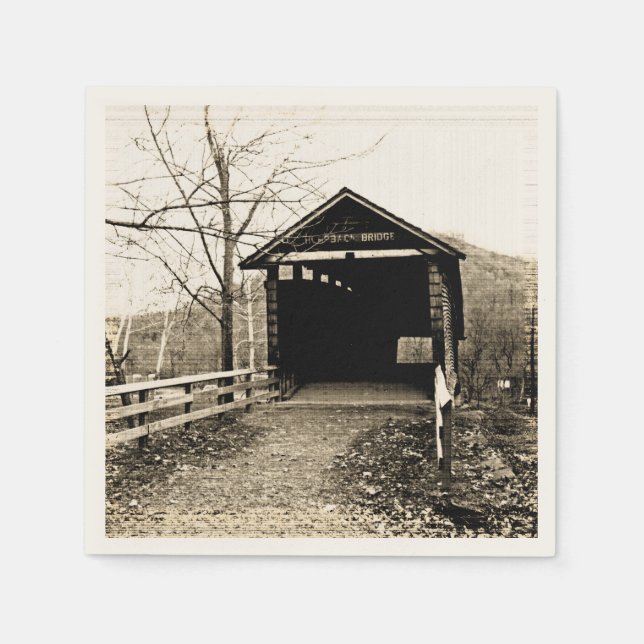 Covered Bridge Napkin (Front)