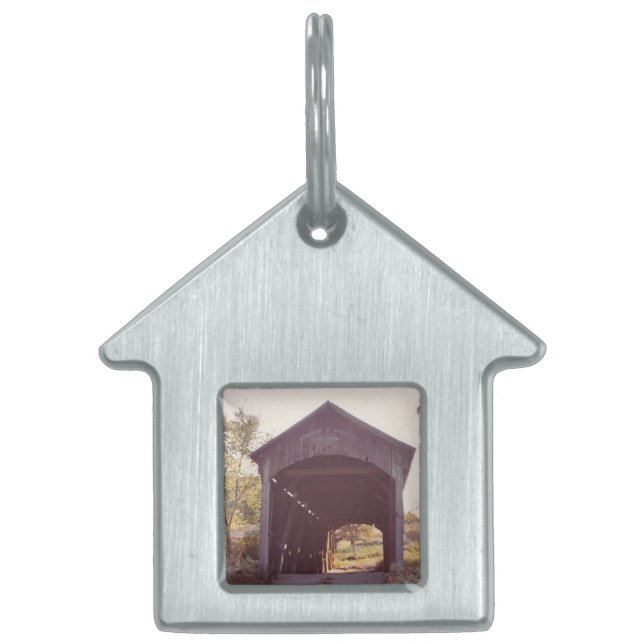 Covered Bridge Pet Tag (Front)
