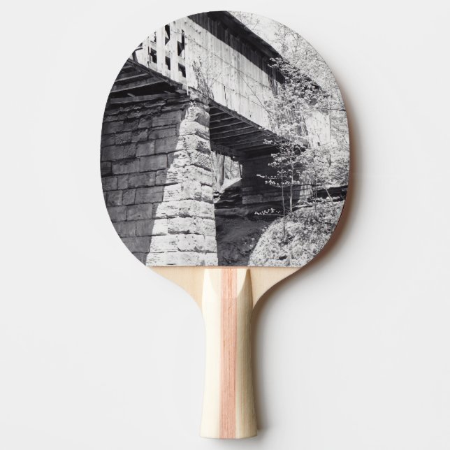 Covered Bridge Ping Pong Paddle (Front)