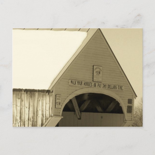 Covered Bridge Postcard (Front)