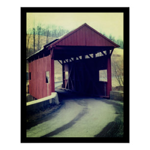 Covered Bridge Poster