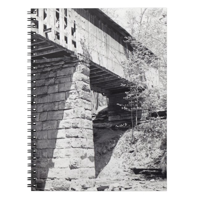 Covered Bridge Spiral Notebook (Front)