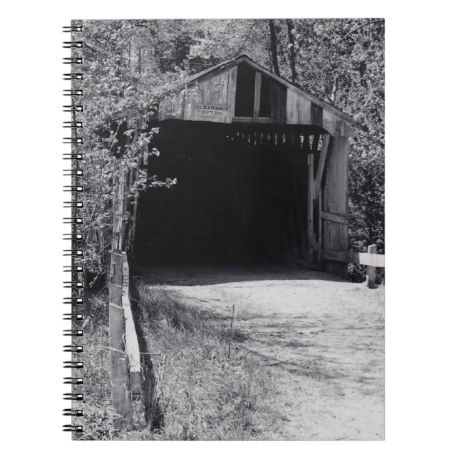 Covered Bridge Spiral Notebook (Front)