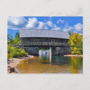 Covered Bridge Squam River Bridge, Ashland, NH Postcard