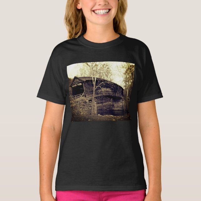 Covered Bridge  T-Shirt (Front)