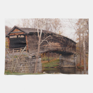 Covered Bridge Tea Towel