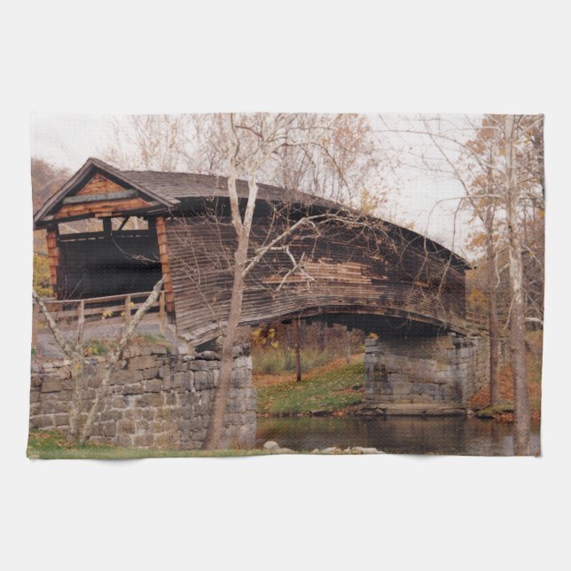 Covered Bridge Tea Towel (Horizontal)