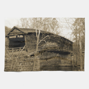 Covered Bridge Tea Towel