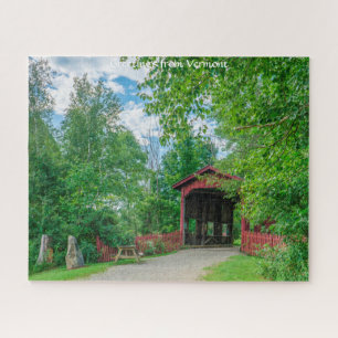 Covered Bridge Vermont. Jigsaw Puzzle