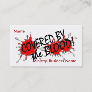Covered by the Blood Business/Ministry Card