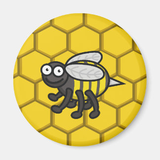 Covered in Bees Button Magnet