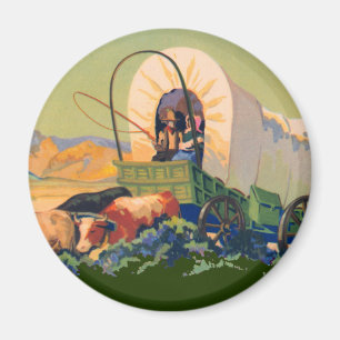 Covered Wagon Magnet