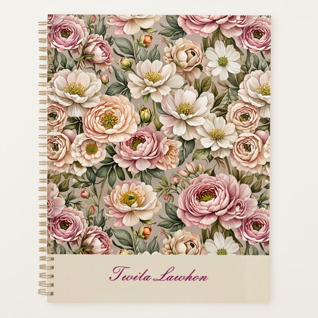 Covered With Old Roses Planner (Front)