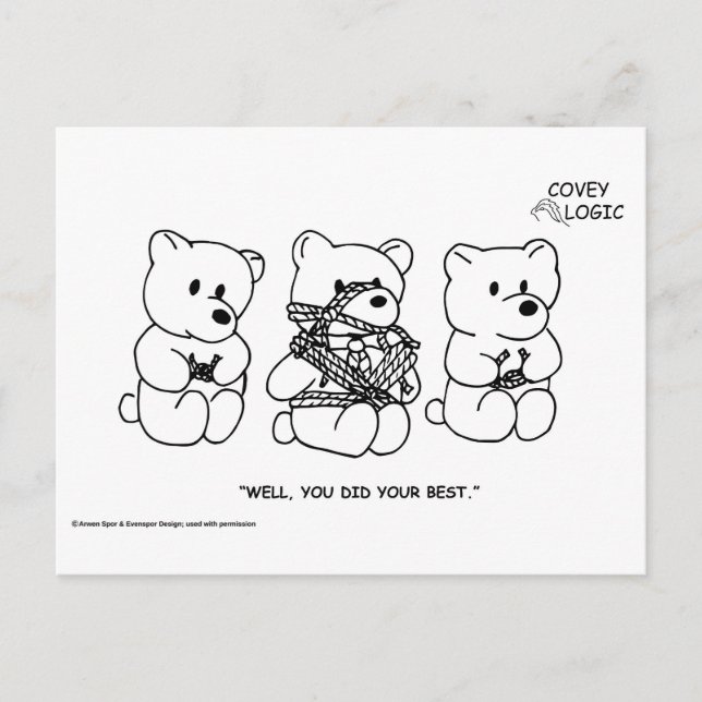 Covey Logic "Do Your Best" Postcard (Front)