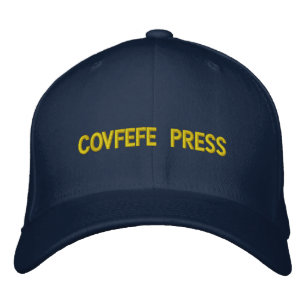 Covfefe Press: Flexfit Wool Cap Embroidered (Navy)