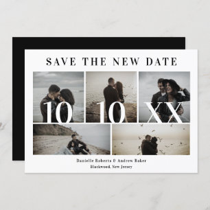 Covid19 Black Trendy New Date 5 Photos Wedding