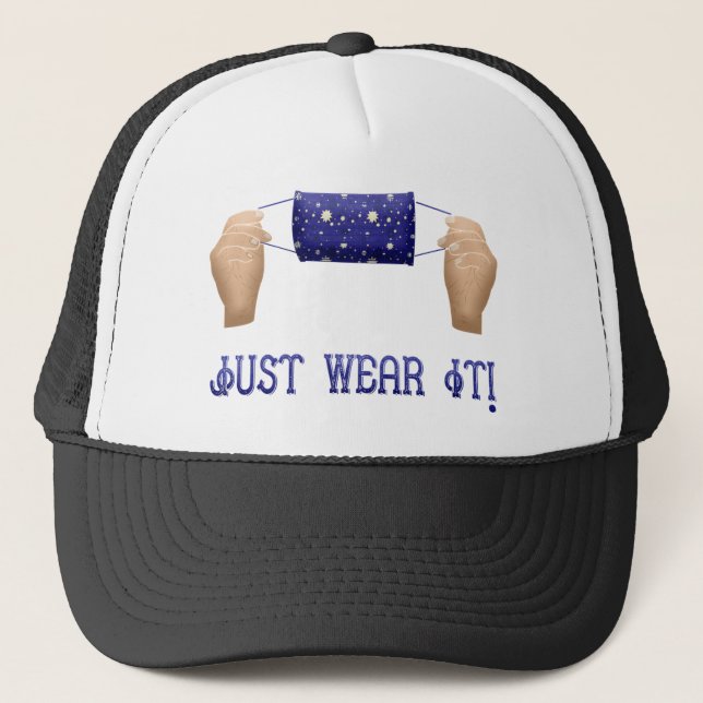 Covid19 prevention ! trucker hat (Front)