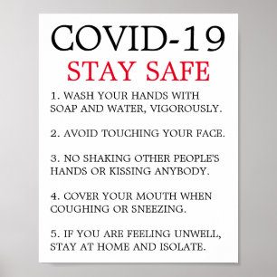 Covid-19 Advice Poster