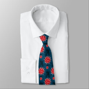 Covid 19 blue tie