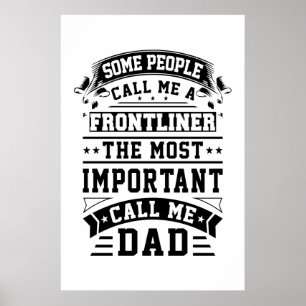 COVID 19 Frontliner Gift Some People Call Me Poster