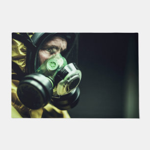 Covid 19 Gas Mask Floor Mat