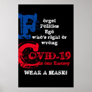 COVID-19 IS OUR ENEMY POSTER