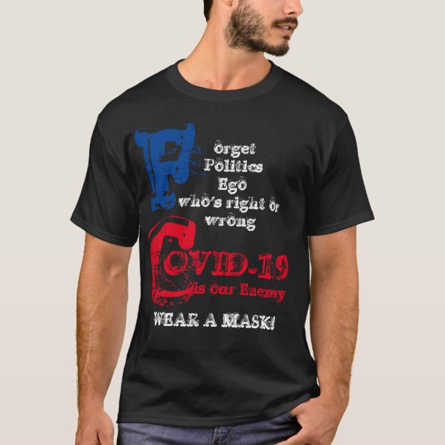 COVID-19 NOT WELCOMED T-Shirt (Front)