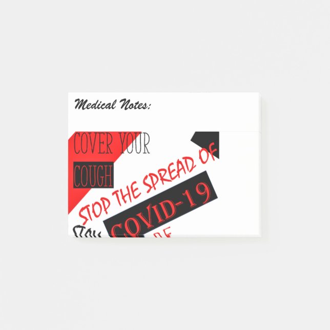 Covid-19  post-it notes (Front)