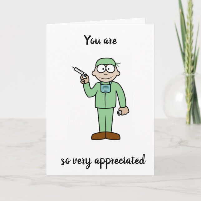 *COVID 19* TIME TO **THANK A DOCTOR** THANK YOU CARD (Front)