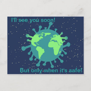 Covid 19 World Postcard