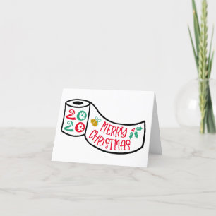 Covid Christmas Humour 2020 Toilet Paper Roll Holiday Card