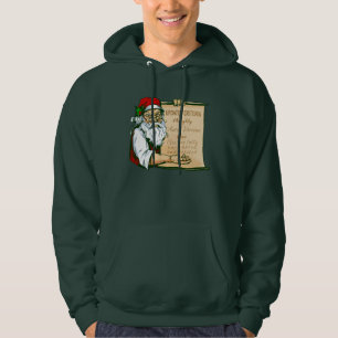covid christmas santa claus vaccine naughty hoodie