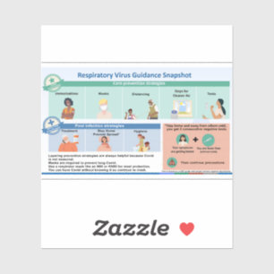 Covid guidance vinyl sticker