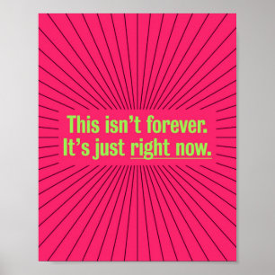 Covid Inspiration Positive Vibes Temporary Poster