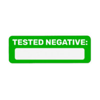Covid Negative Write On Label