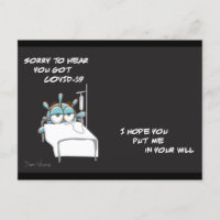 COVID Postcard #2 in a series by artist Dan Youra