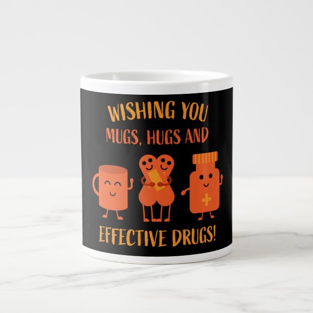 Covid Recovery Get Well Soon  Large Coffee Mug (Front)