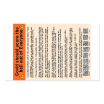 Covid should scare the hell  paper stickers