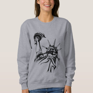 covid statue of liberty face mask sweatshirt