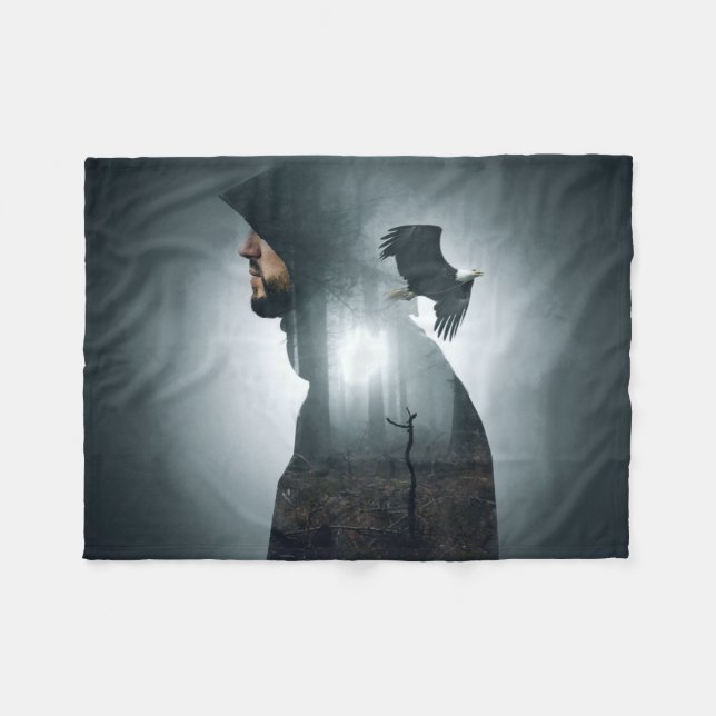 Covid - The Next Generation Fleece Blanket (Front (Horizontal))