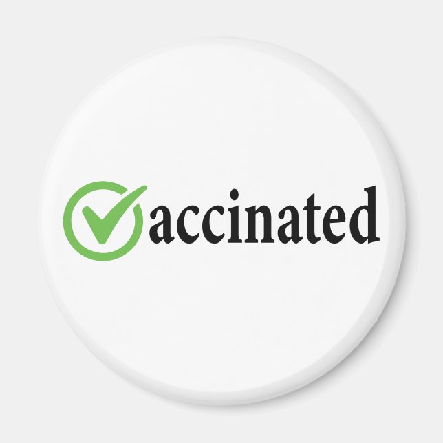Covid Vaccinated, Covid vaccine , Vaccinated Magnet (Front)