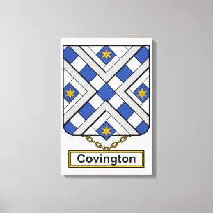 Covington Family Crest Canvas Print