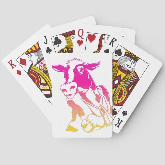 Cow 15 playing cards (Back)