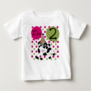 Cow 2nd Birthday Baby T-Shirt