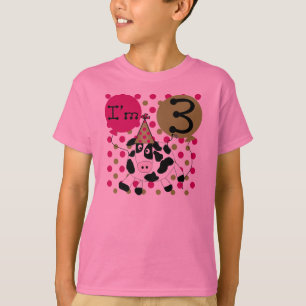 Cow 3rd Birthday (pink) T-Shirt