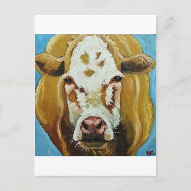Cow#425-20x20sc Postcard (Front)
