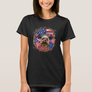 Cow 4th Of July Design Usa Patriotic Cow T-Shirt